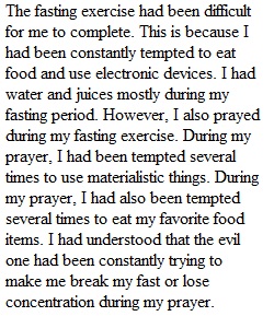 MGR Papers 2 (Fasting)